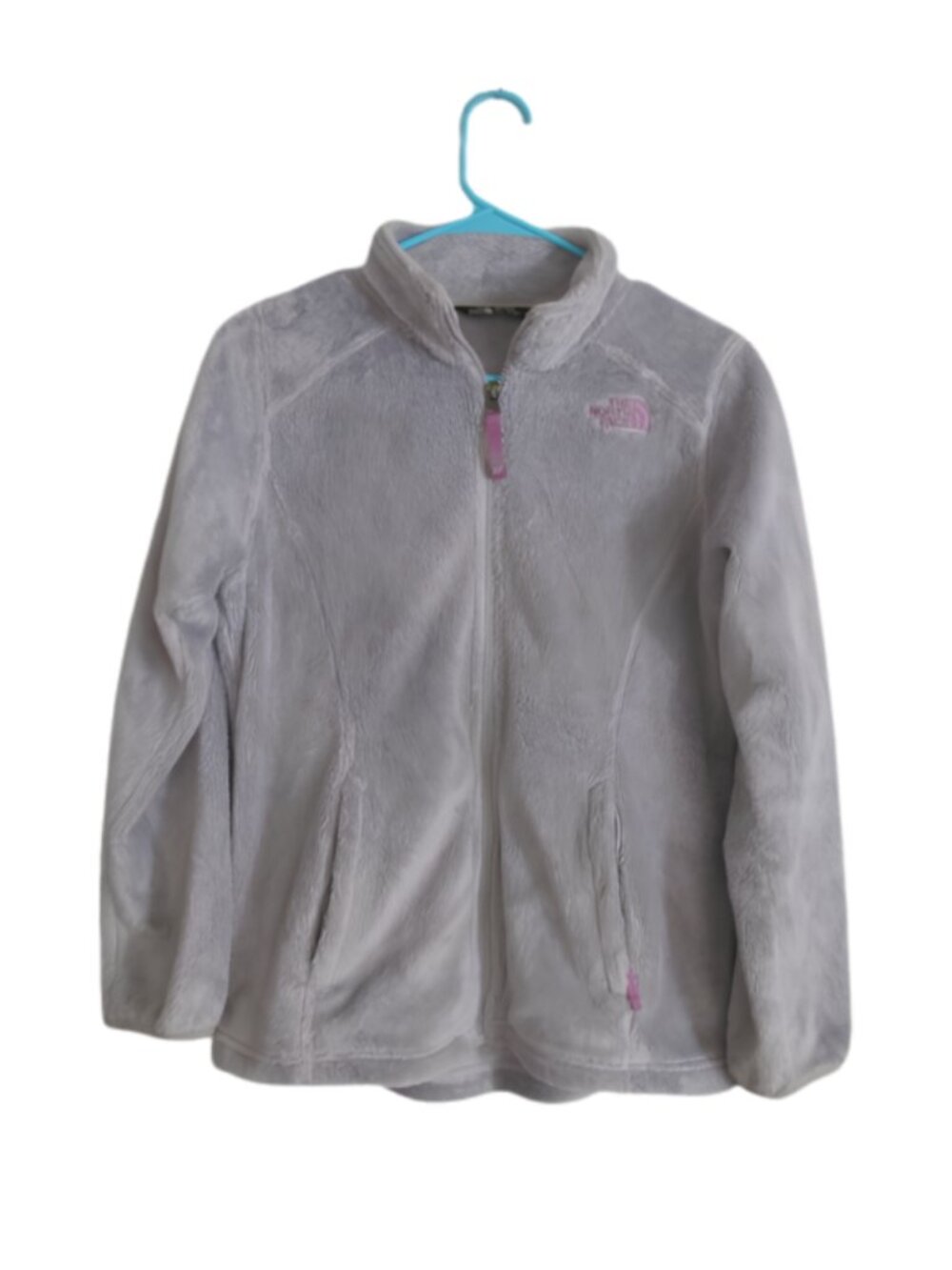 The North Face Grey Fleece Zip Up Jacket